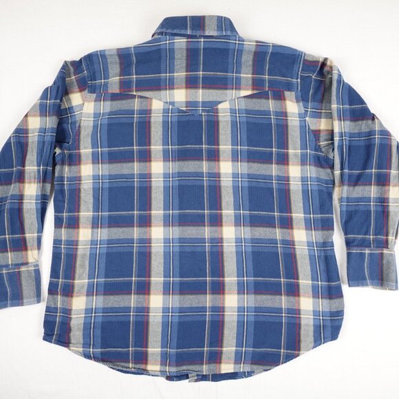MWG Apparel Pearl Snap Western Plaid Shirt Men's XL Collared Casual Workwear - Picture 10 of 10